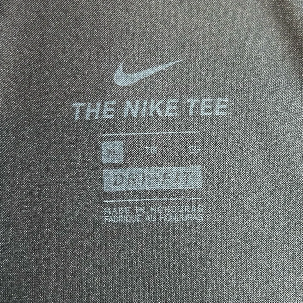 Nike Black Baseball Short Sleeve Tee with White Swoosh Logo Men